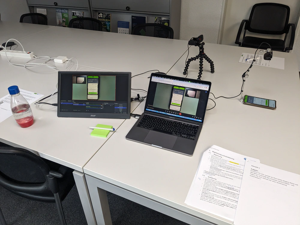 Setup vor Ort