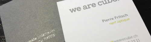 Our new business cards.